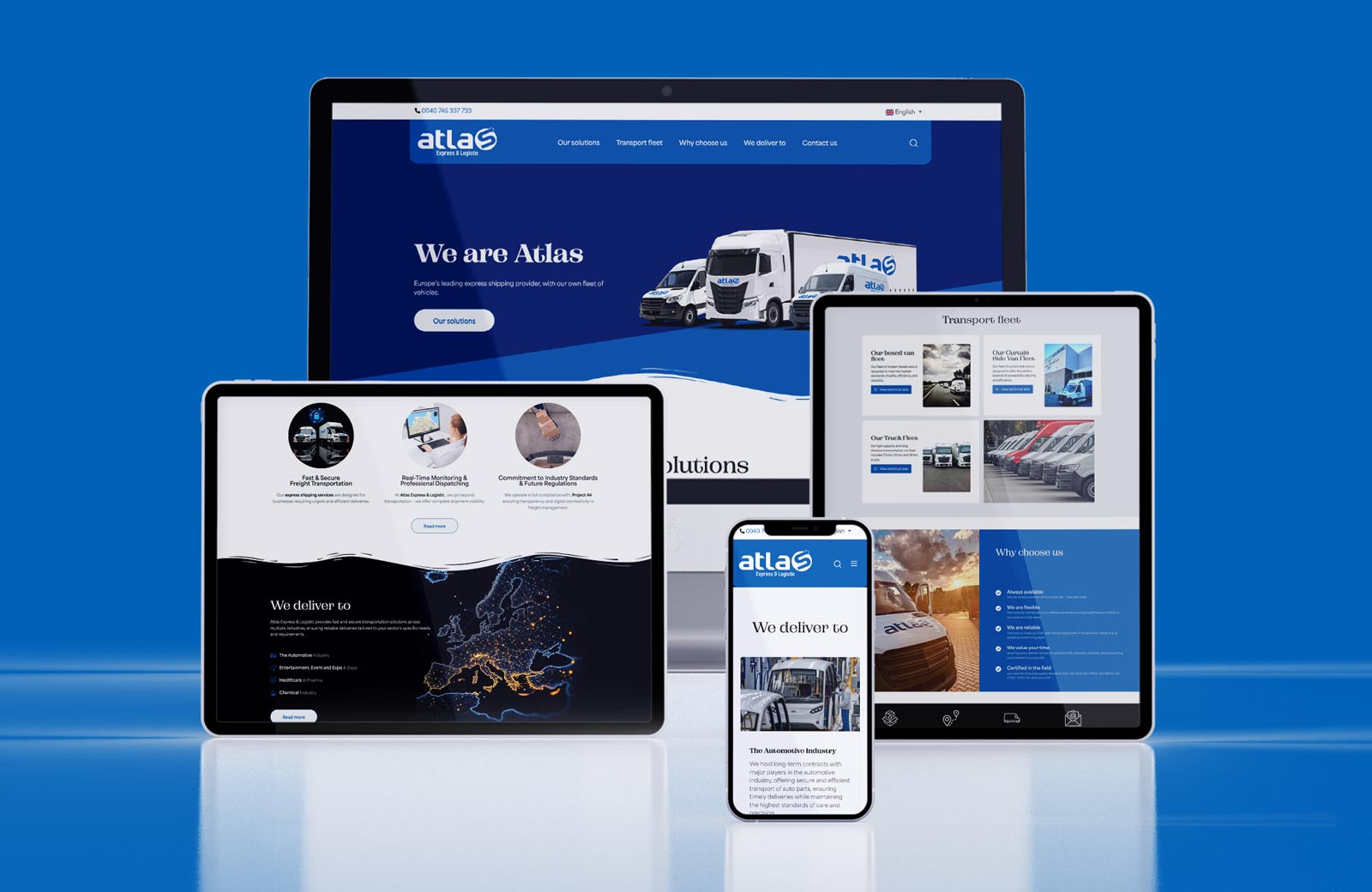 Refacere site de prezentare atlastransporte.ro